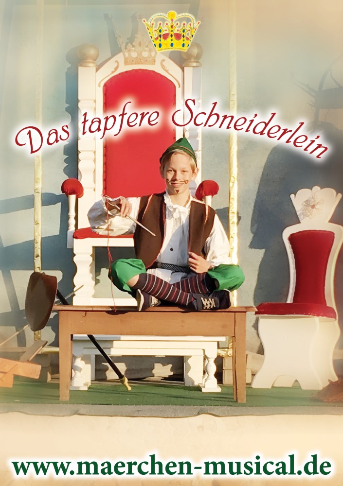 Plakat für das Märchen Musical Das tapfere Schneiderlein