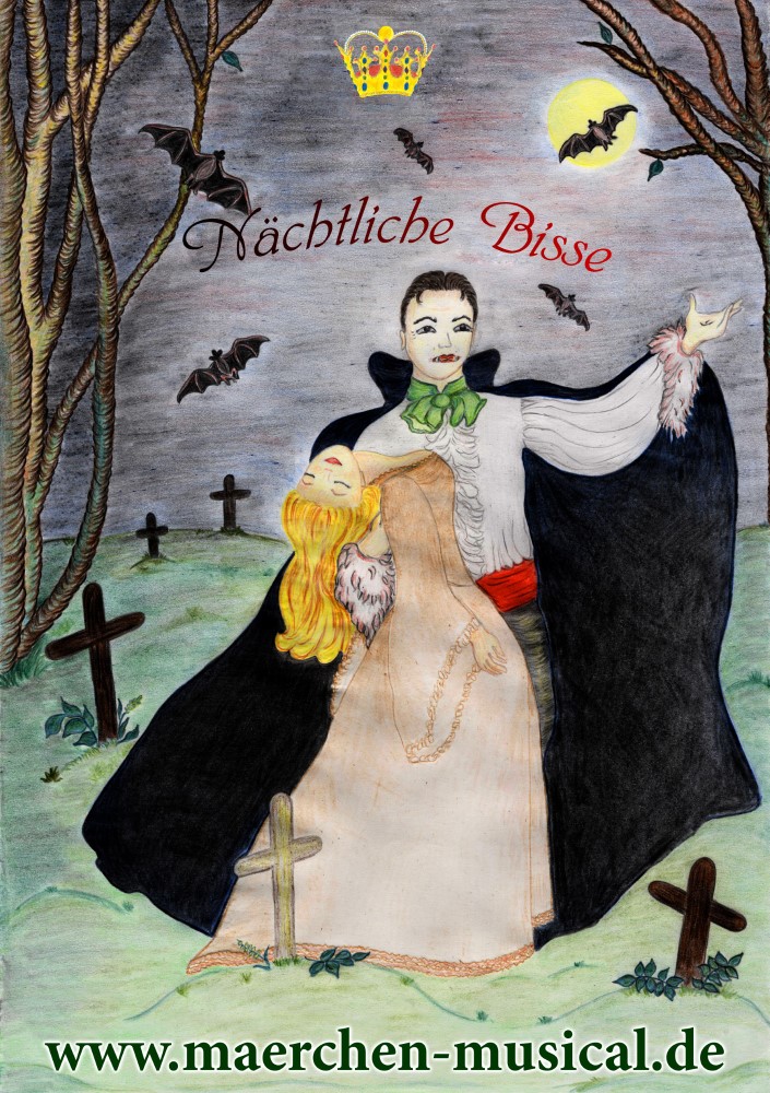 Plakat für das Märchen Musical Nächtliche Bisse