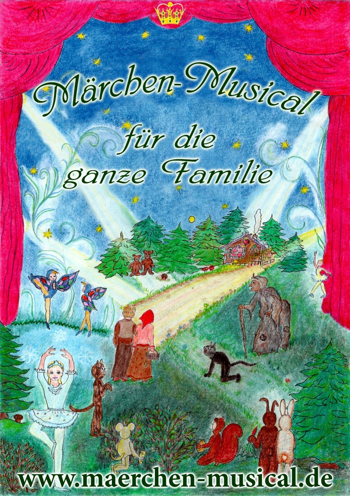 Plakat für das Märchen Musical Die Bremer Stadtmusikanten